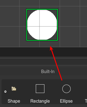 Create an ellipse.